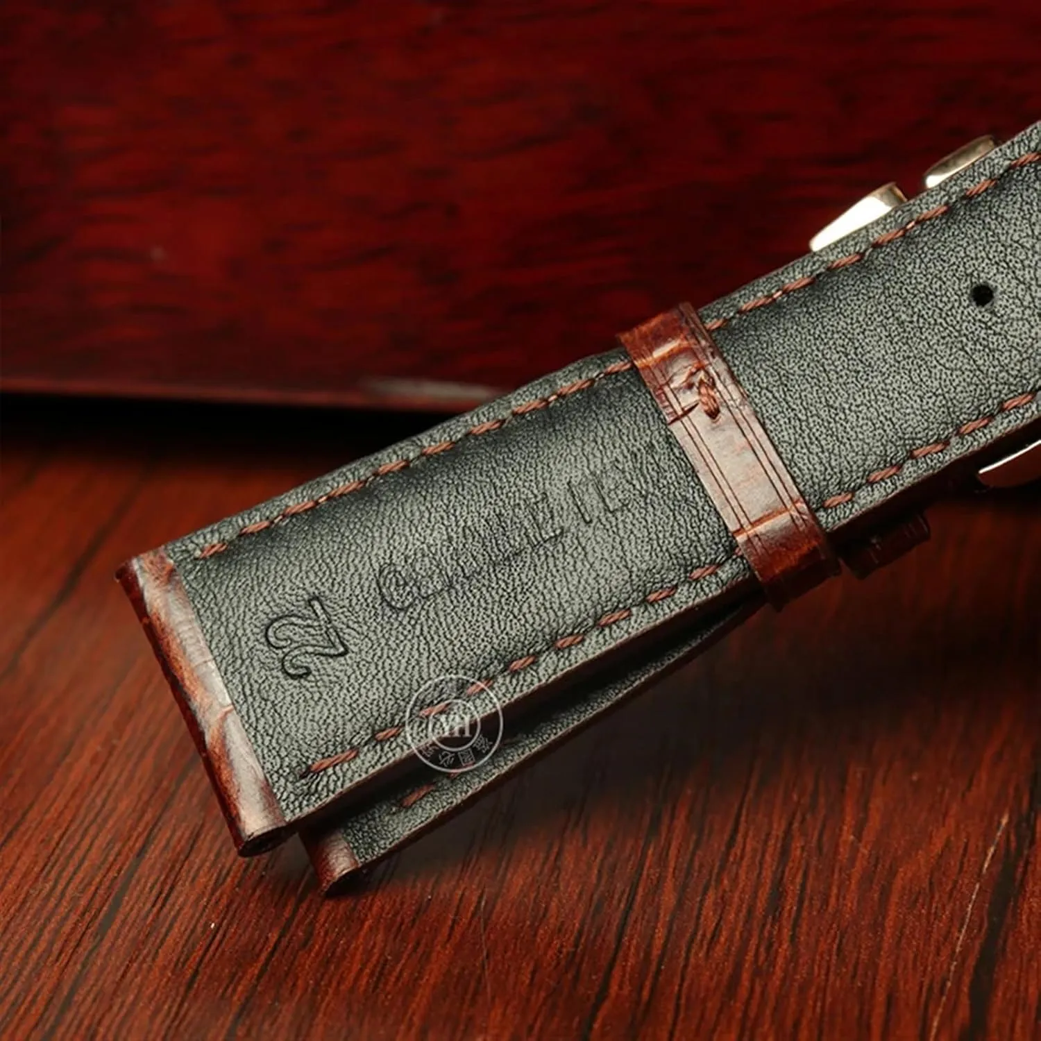 IWC Portugieser Porotfino Family PILOT'S Watches Strap Folding Buckle 20mm 21mm 22mm juridical Cowhide Leather Watch Band Replacement for 