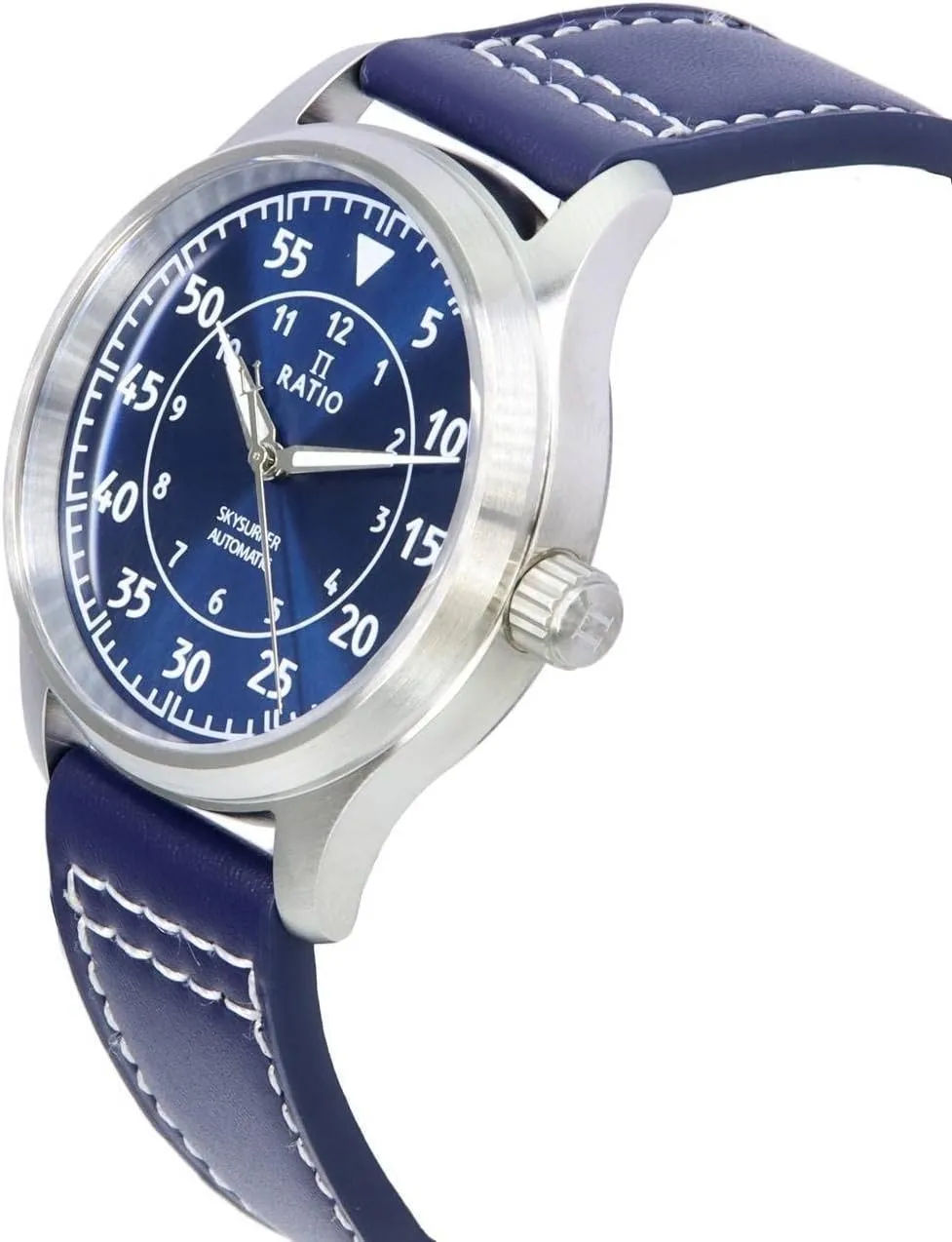 Japanese Automatic 200M Water Resistant Casual Formal Wear Watch for Men RATIO Pilot Style astound photograph Watches Analog 