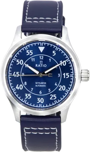 Japanese Automatic 200M Water Resistant Casual Formal Wear Watch for Men RATIO Pilot Style astound photograph Watches Analog 