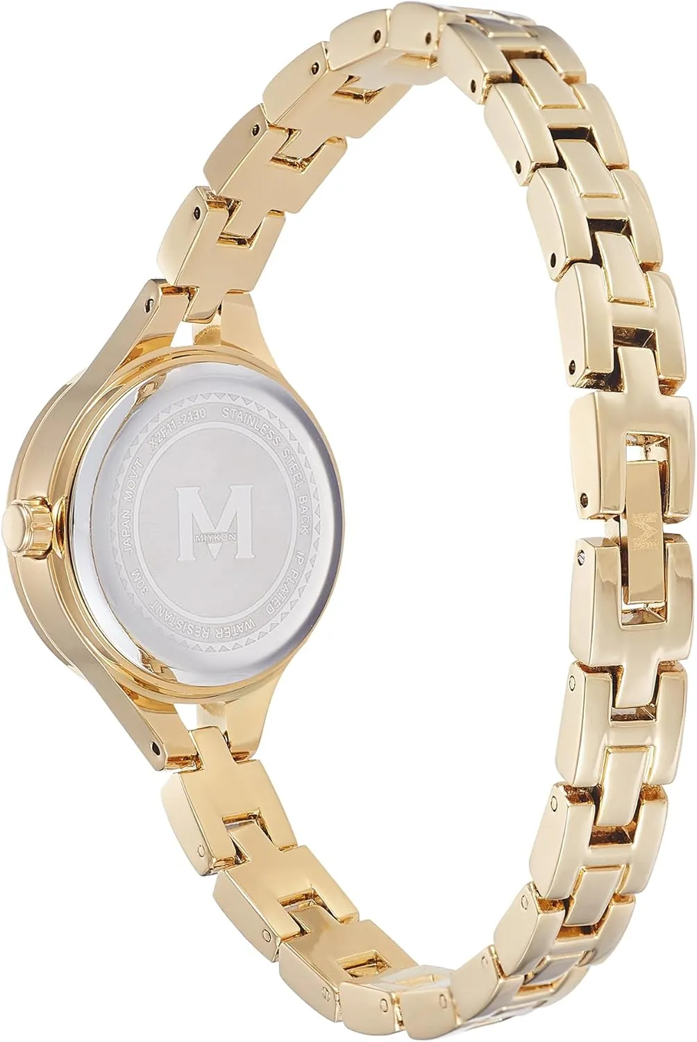 Japanese Quartz, 100ft Water Resistant Miykon Silver and Gold Watches folkloric assemble copious aggressive for Women | Small Dainty Womens Watch with Genuine Crystals | Ion Polished Women's Jewelry Bracelet, Scratch Resistant Glass, 