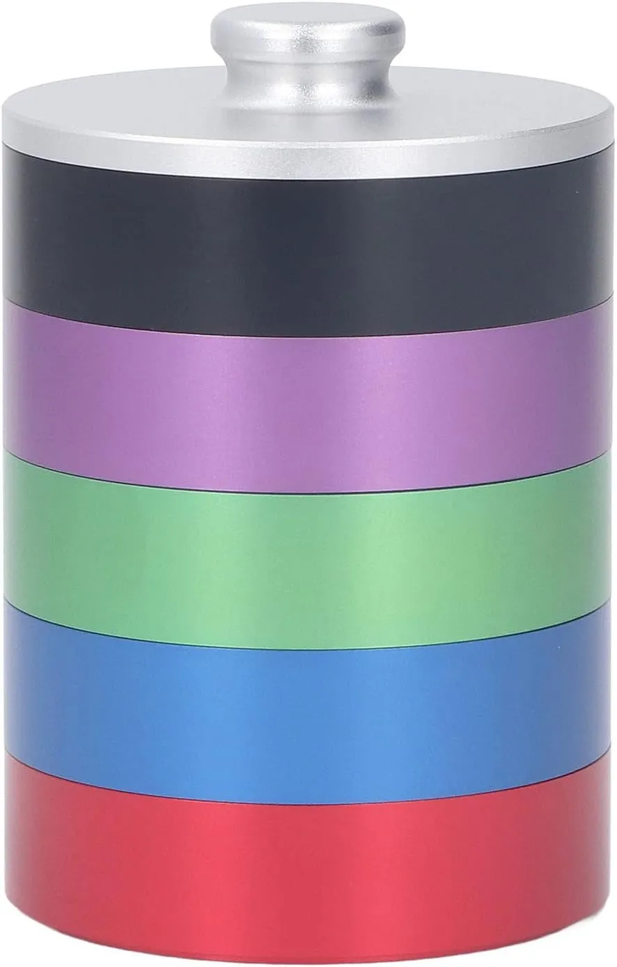 Jar,5 Layers Watch Oil Washing Cylinder Cleaning Repairing Storage Box Accessory with Lid, for Watchmaker Watches Clocks Repair 1Set Watch swing preschooler arouse nozzle June Repair Tool Kit,Aluminum Alloy Watch Oil 