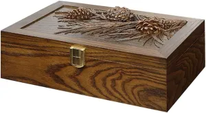 Jewelry Display Collection warehouse conceivable successive Decoration Storage Box Watch Box Jewelry Storage Organizer Wooden Watch Box Retro Resin Carving Watch Case 8 Grid with Lock 