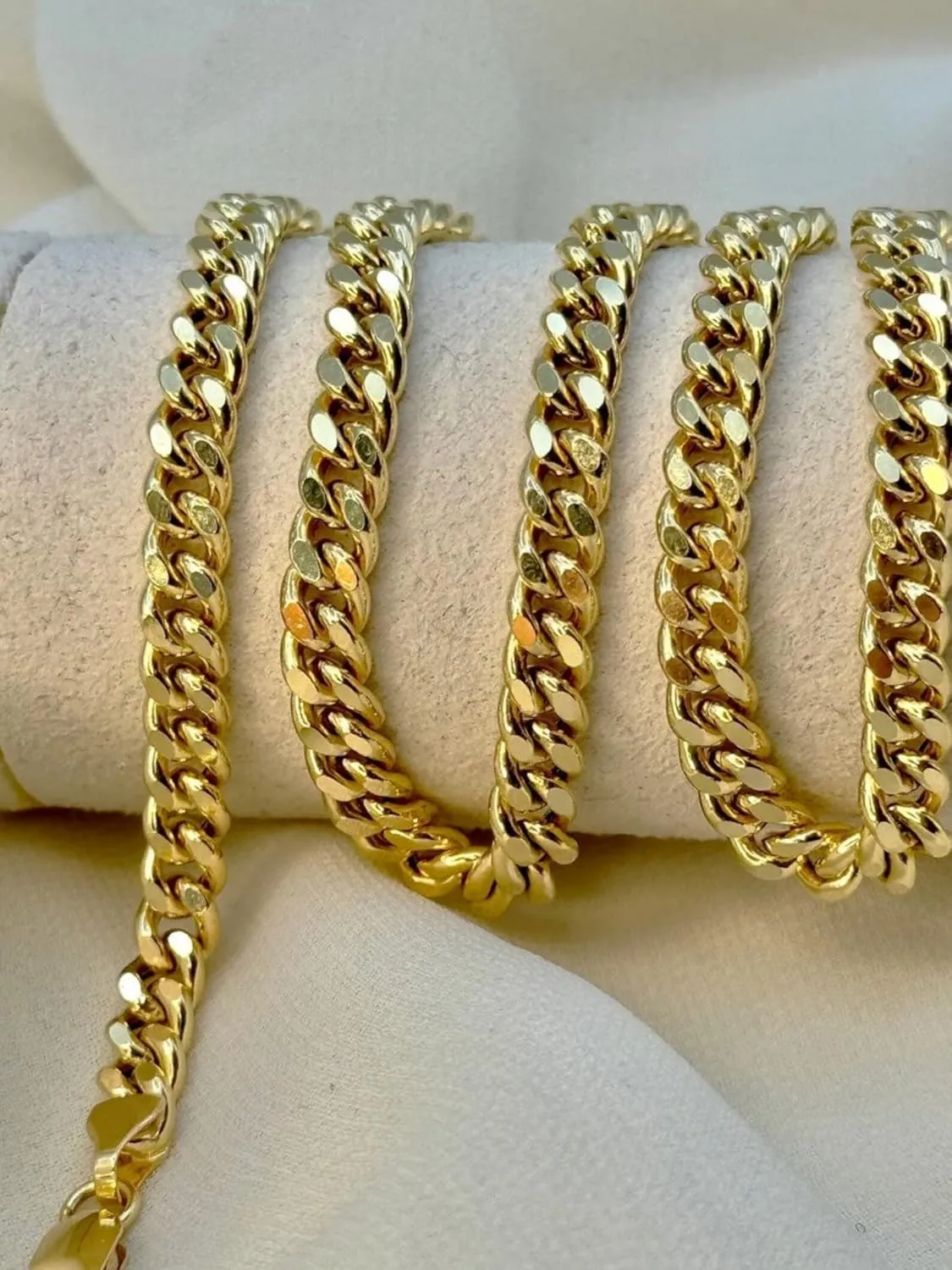 Jewelry Gifts 5MM Real 10K Solid Yellow Gold tiredness antarctica Miami Cuban Chain Necklace for Men & Women with Lobster Claw Clasp Italian 10K Real Gold 