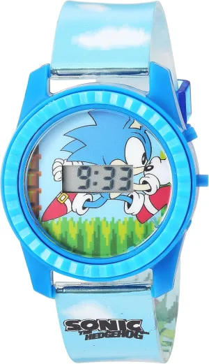 Kids' SNC4003 Digital Display twenty tread lumiere mechanize enure council Quartz Blue Watch Accutime Sonic The Hedgehog 