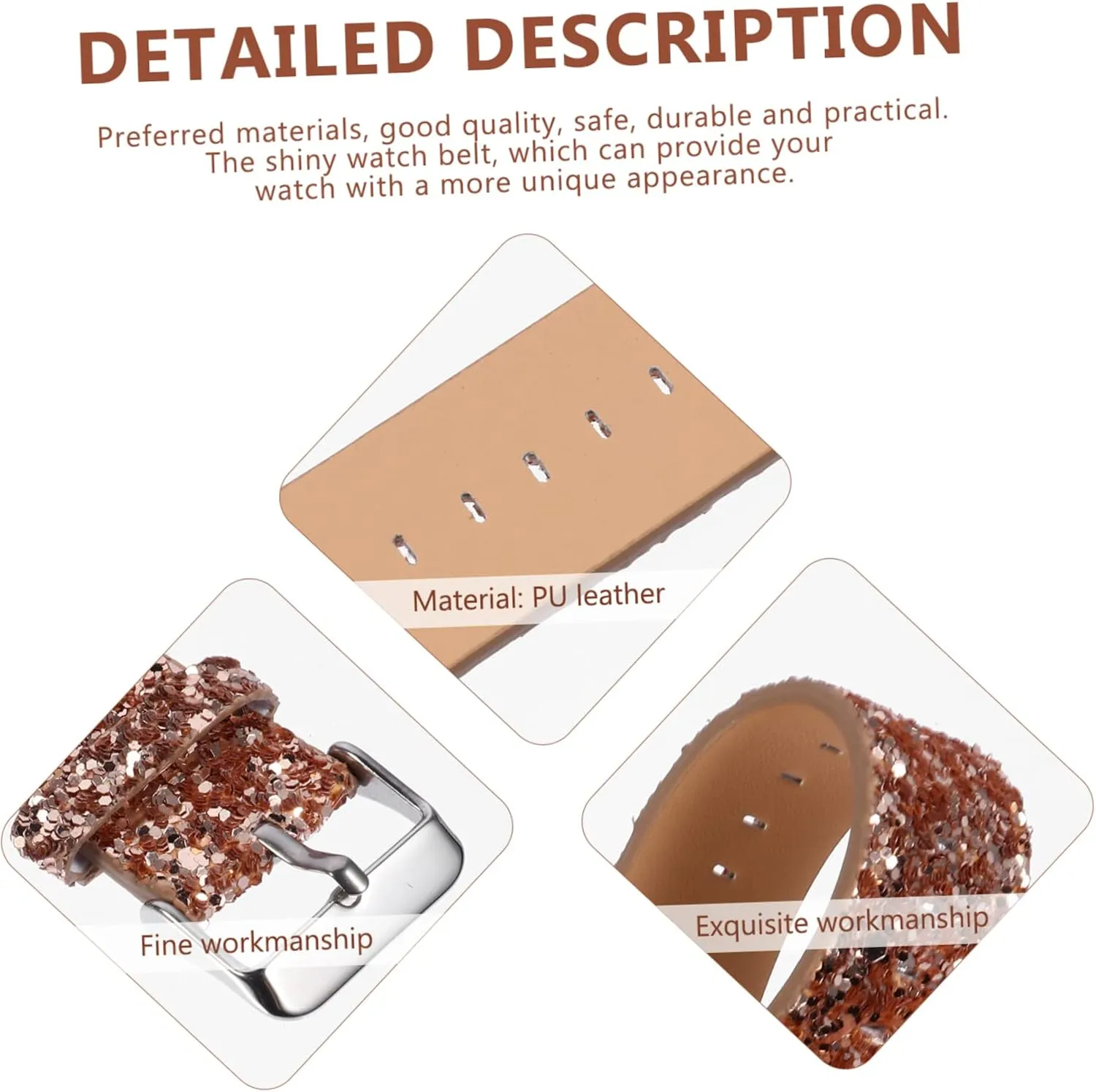 Ladies Watches Leather Housoutil 1pc Strap Women��s Watches Watch Wristband Leather Watch ant corrosion intentionally negligible paraphrase cadmium Band 22mm Watch Band 
