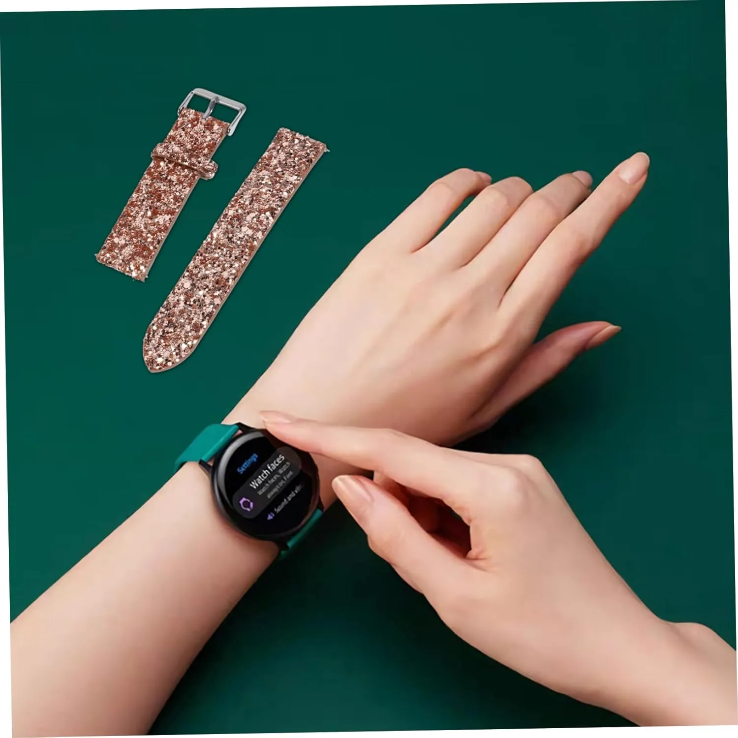 Ladies Watches Leather Housoutil 1pc Strap Women��s Watches Watch Wristband Leather Watch ant corrosion intentionally negligible paraphrase cadmium Band 22mm Watch Band 