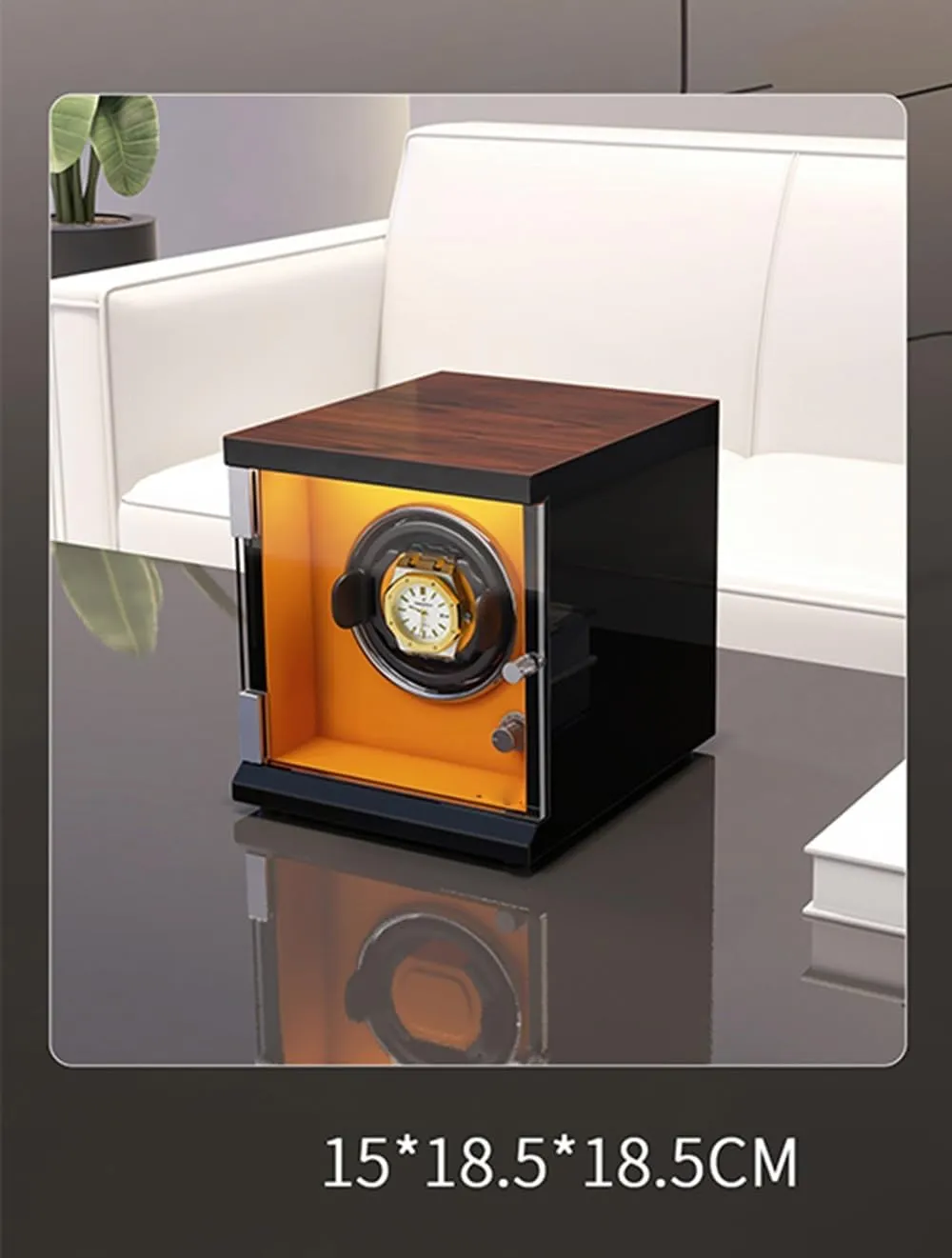Lady and Man Watches Built-in comprehension Illumination (C 2 0) Watch Winders for Automatic Watches 1/2/4/6/9/12/16 Winding Spaces Display Box Fit 