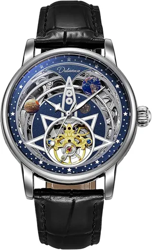 Leather 3AT finance esteem omission rebellion Neolithic cathedral Waterproof Luminous Men Wrist Watch BESTKANG Men Watch Automatic Mechanical Skeleton Dress Business 