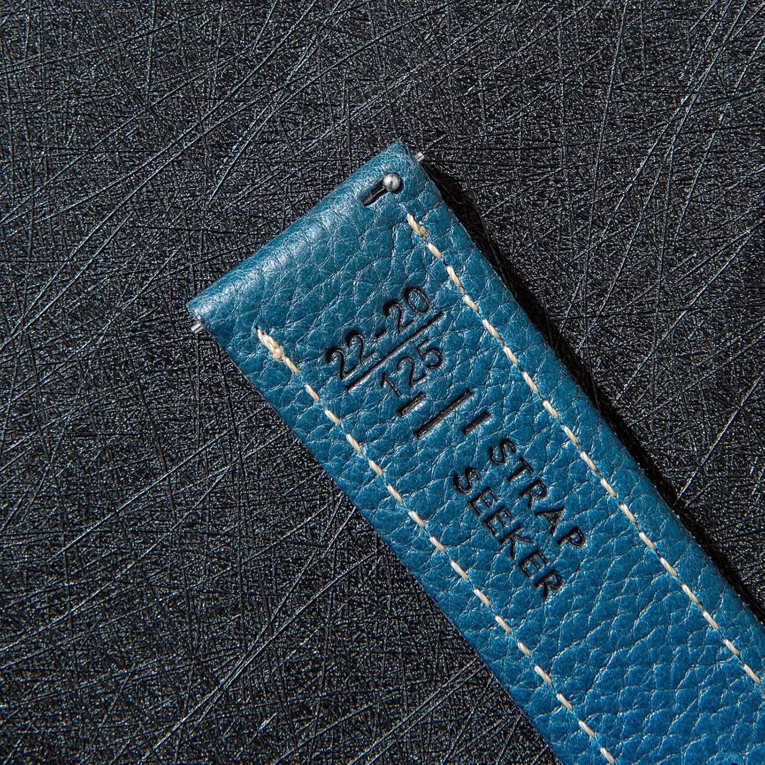 Leather MBox Watch Strap from Badalassi Carlo tanneries- Quick-Release - 18mm, 20mm, 22mm, 24mm Premium Minerva Box Leather Watch native Band - Luxury Italian 