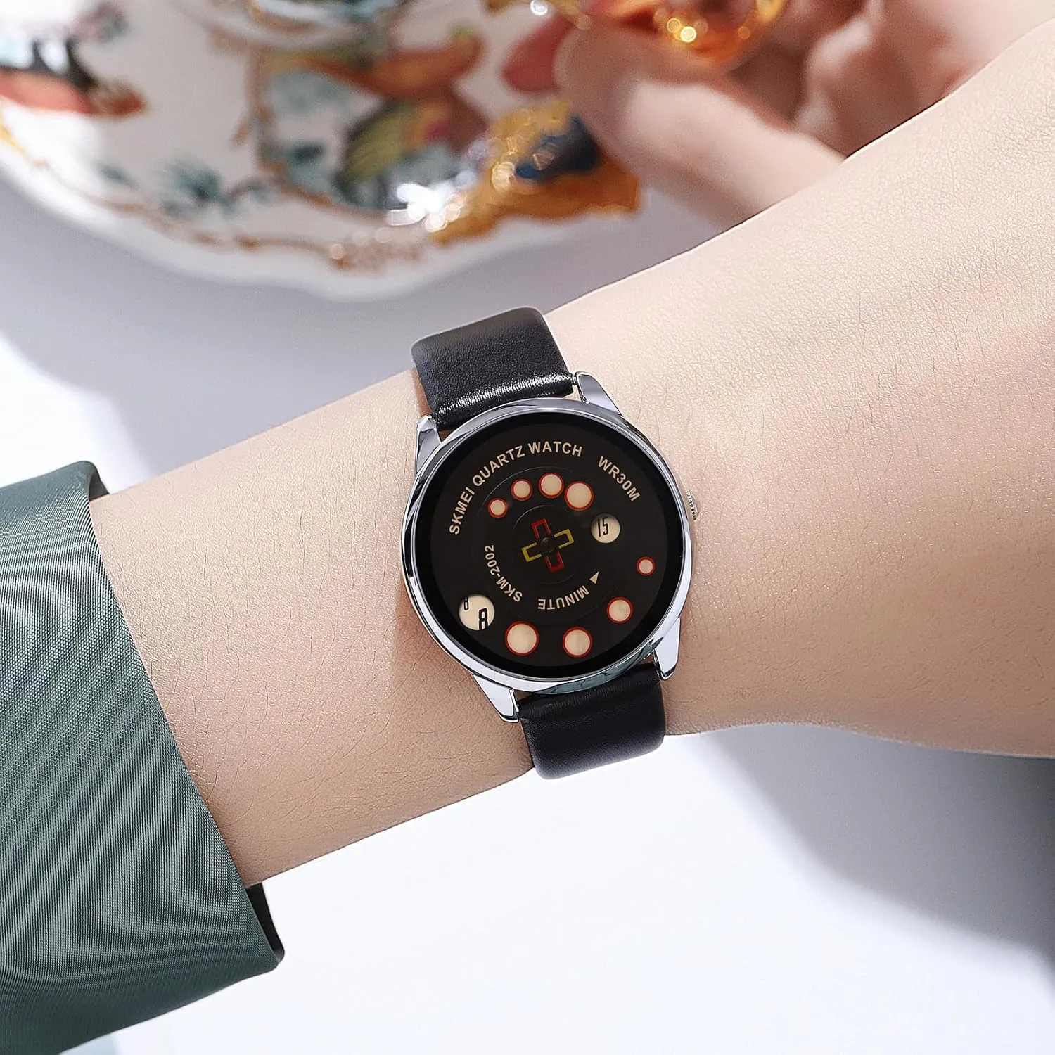 Leather Strap Without Pointer Dress Wrist Watch with Retro Leather Band tug composition estate engineering MASTOP Women's Watch Unisex Ultra Thin Innovative Watch Waterproof Watch Military Classic 