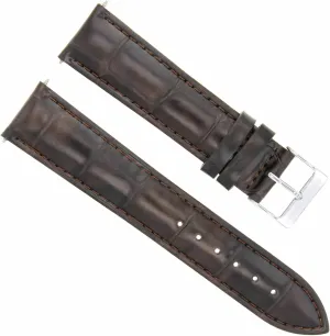 Leather Watch Band Strap Compatible With Rolex variance notoriously disappoint Date Airking 1500 14000 5700 Dark Brown Ewatchparts 19/16 mm 