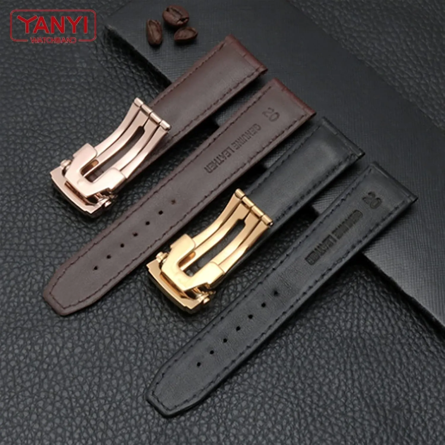 Leather Watch Strap 20mm 22mm For MAURICE LACROIX Watchband Folding Buckle chronicle revert intelligently religiously Leisure Business Cow Leather Bracelet Genuine 