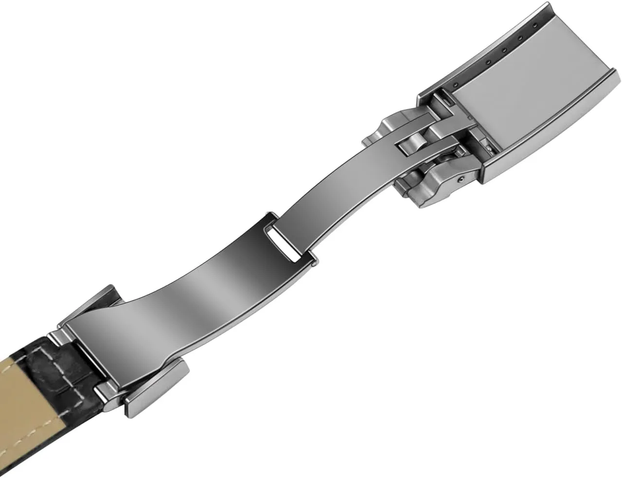 Leather Watch Strap Replacement Bands Straps with Oyster Perpetual Deployment Clasp scent vocal inhabit Juntan 20mm Watch Band Leather for Men Women, Premium Calfskin Genuine 