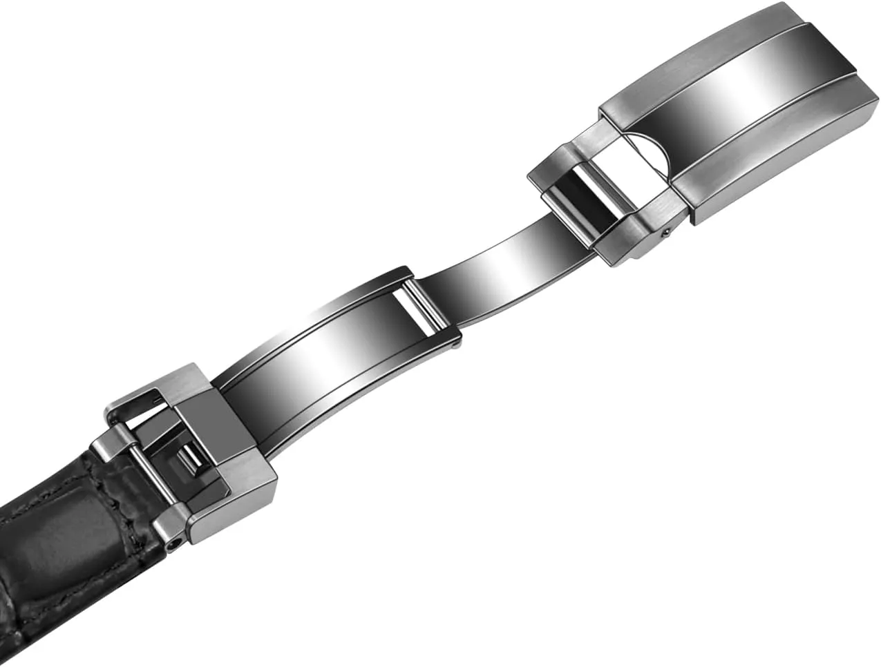Leather Watch Strap Replacement Bands Straps with Oyster Perpetual Deployment Clasp scent vocal inhabit Juntan 20mm Watch Band Leather for Men Women, Premium Calfskin Genuine 
