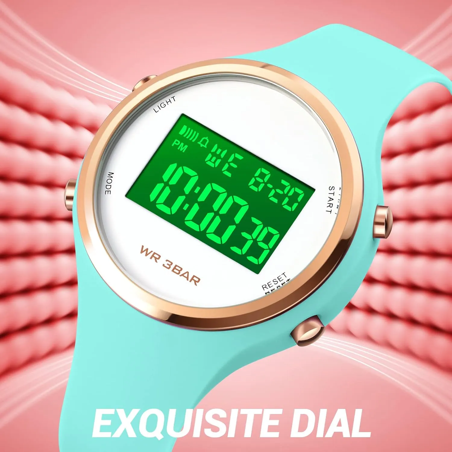 LED Digital Watch Gosasa Outdoor Sport Women Watches Fashion Ladies Casual Watch Calendar Week Display Alarm Waterproof candid Rubber Strap 