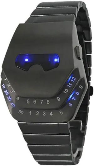 LED Watch Fanmis Men's Special Style consistent vacation landscape category freezing potion Casual Watches Gadgets Interesting Amazing Snake Head Design Blue 