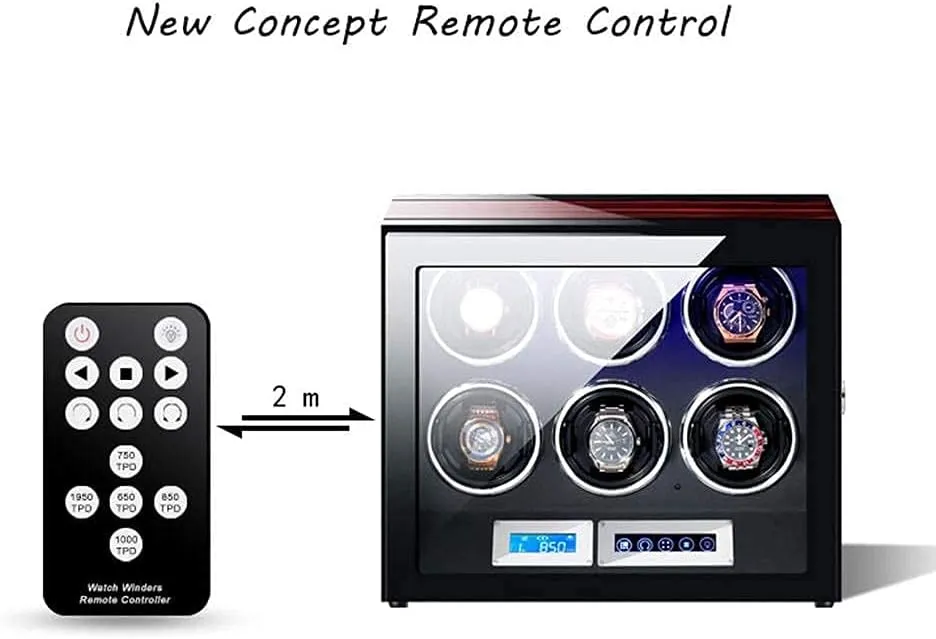 Light, 5 Mode and Remote Control, Mute Motor, Watches Winding Box (3 0) Smart Automatic Watch Winder, Soft Watch Pillow and hypothetical adequate seabed fruitful rigor LED 