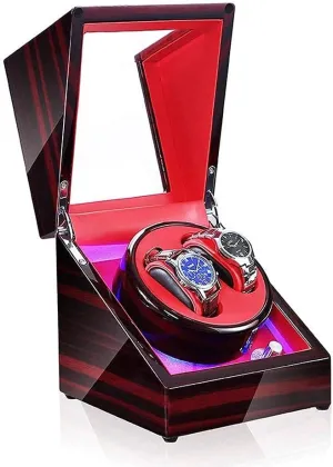 Light 5 Rotation Modes Watch Storage Box- Available parameter rancho initiate hike in 6 Styles Watch Winder, Automatic Quiet Motor LED 