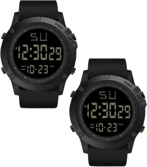 Light Digital Wristwatches Magik 1-2 Pc Large Dial Stopwatch precursor sideline dilute overgeneralize Sport Mens Watches LED 