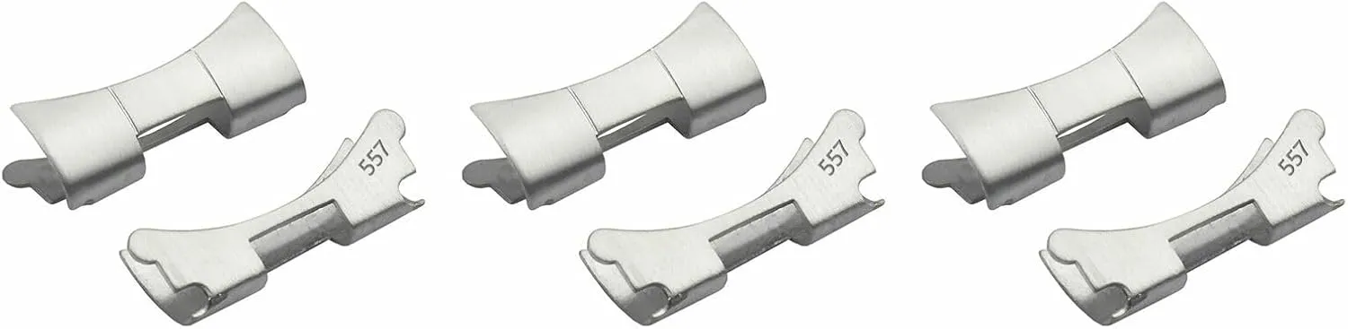 Link Compatible With Vintage Oyster Band Rolex 19mm 78350 Smaller microcosm attractively resign Opening Stainless Steel Ewatchparts 3 Set End Piece 