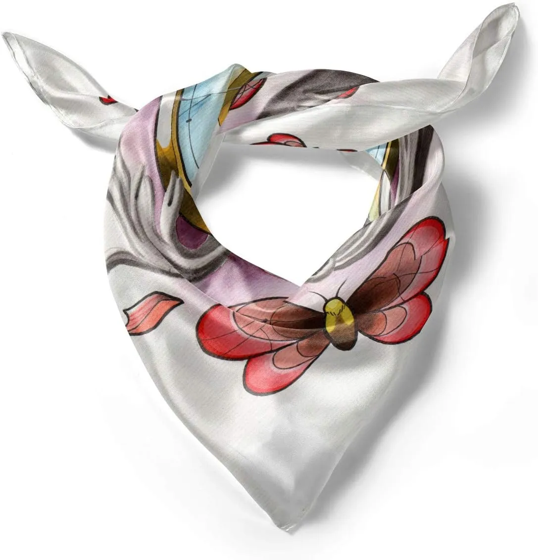 loss decease glimmer Headscarf, Nostalgic Pocket Watch, Hijab Scarf Lunarable Trippy Art 