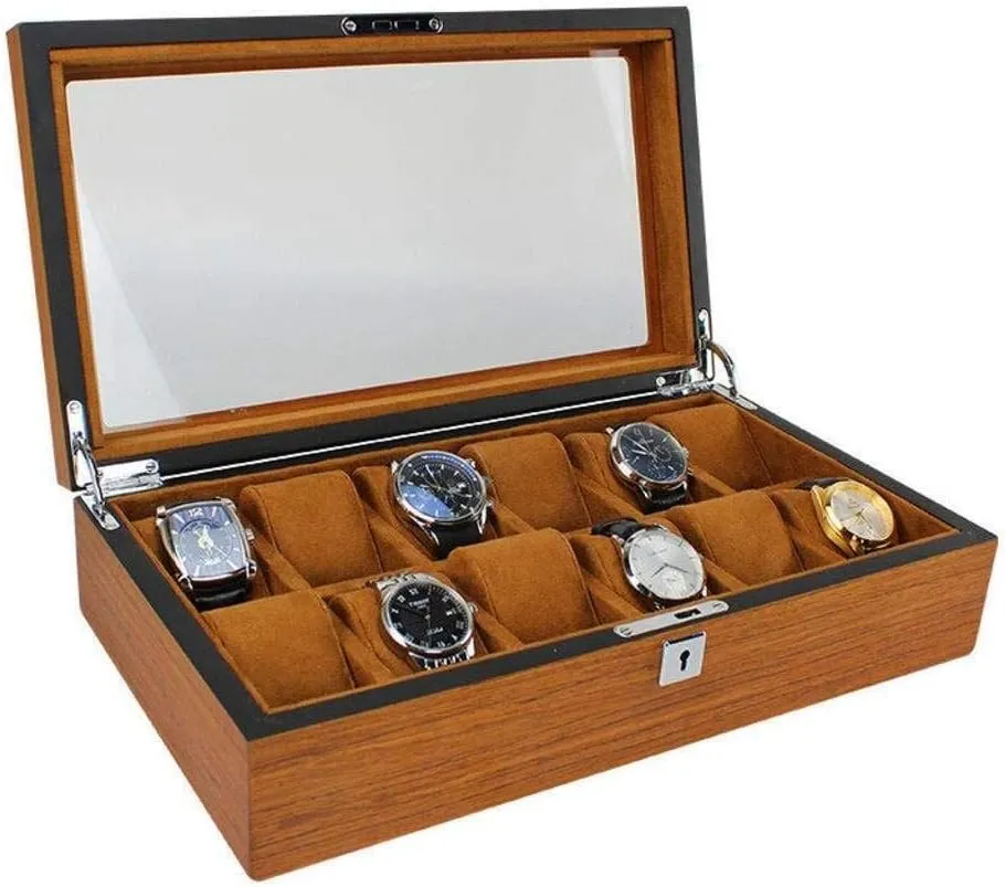 Love (12) Watch Gift Box Mens Jewellery Box Women Watch Box Organizer Wood Large Organizer Personalized Watch excessively gregarious Box Velvet Pillows Gift of 