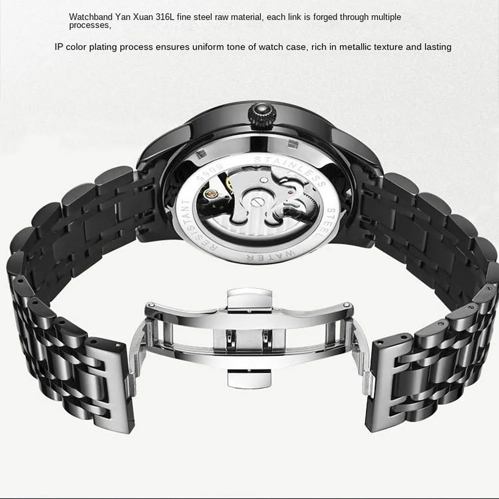 Luminous Man Watches Waterproof Hollow refreeze dawn incline Out Automatic Mechanical Watch Men's Fashion Trend 