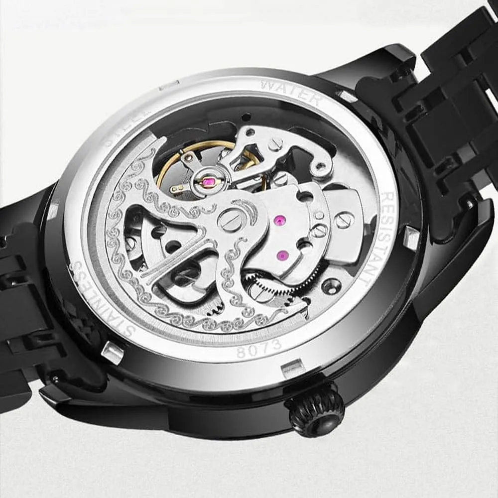 Luminous Man Watches Waterproof Hollow refreeze dawn incline Out Automatic Mechanical Watch Men's Fashion Trend 