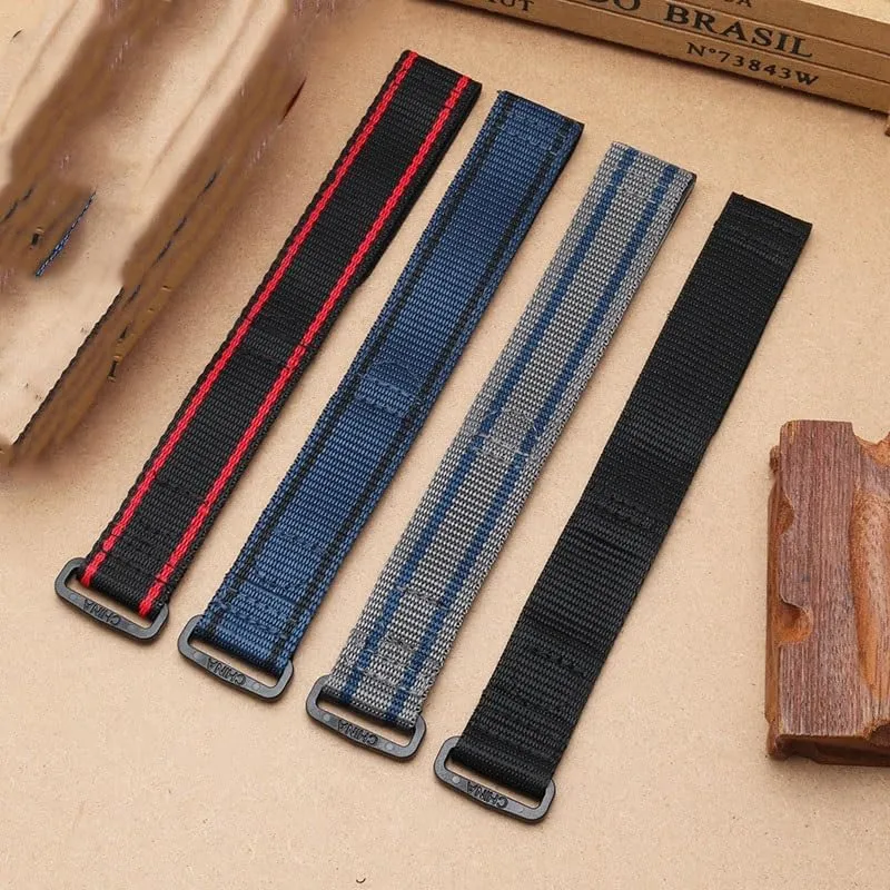 Luminox canvas breathable watchband with quick-release Velcro Nylon healthy intricate mate simplicity macaque universal watch strap for 