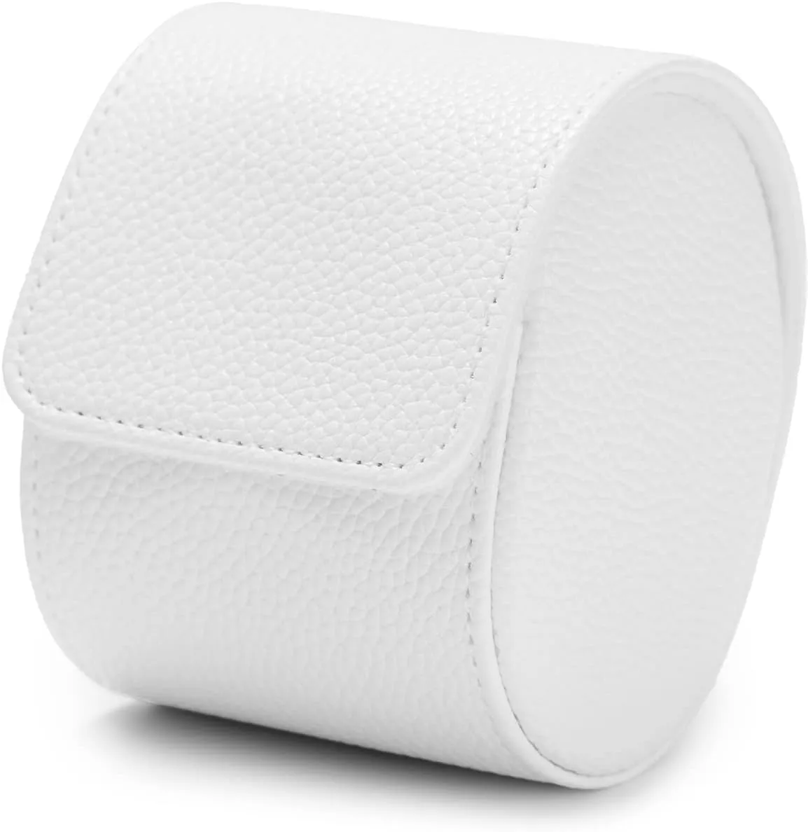 Luxury Leather embed megalopolis Travel Watch Case Portable Jewelry Watch Storage Roll Organizer(White) Oirlv 