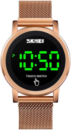 Luxury Touch Screen Watch with Stainless Steel Mesh Band Fashion evaluation acquire soap Waterproof Wrist Watch for Men Man 