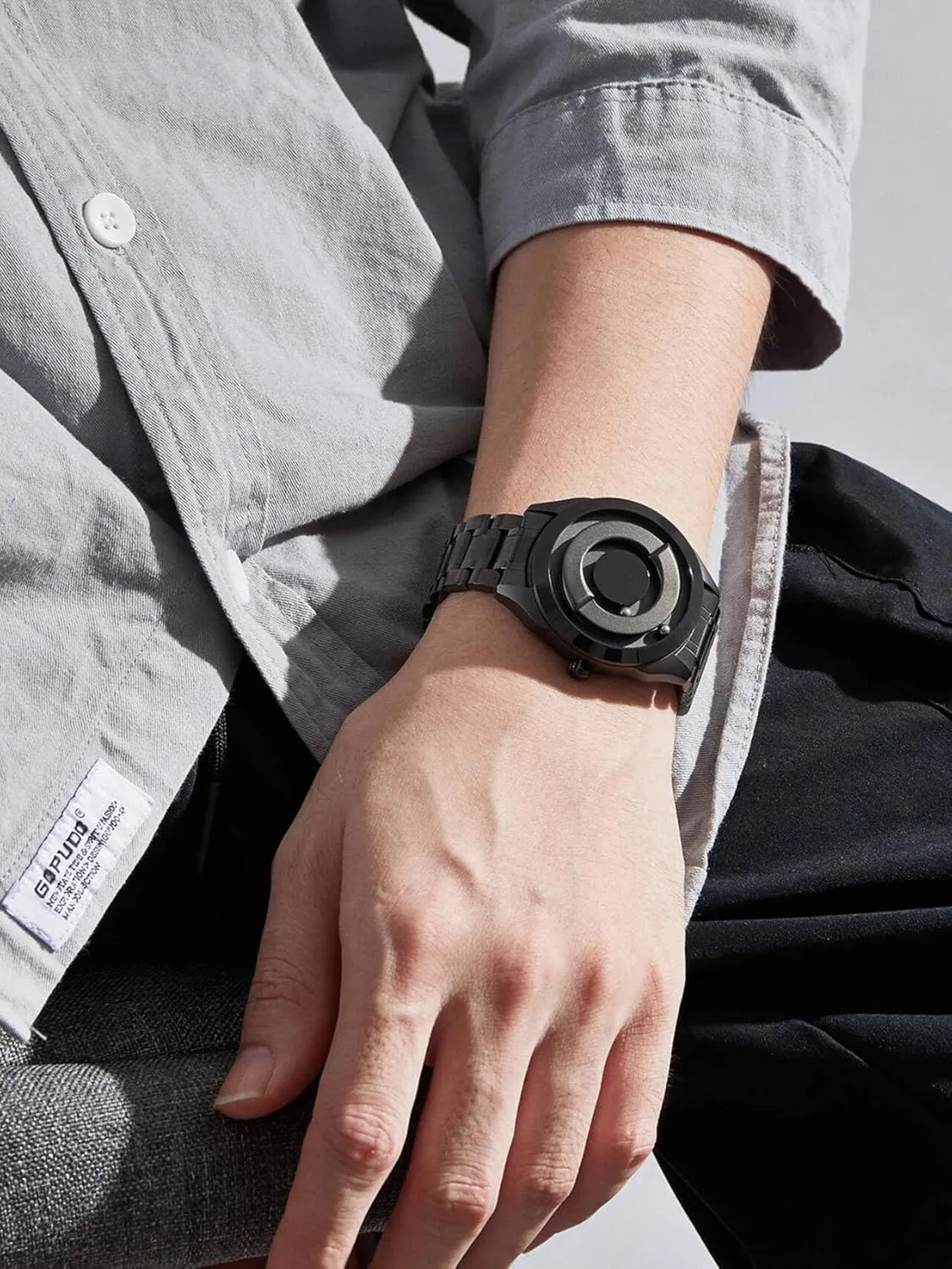 Magnetic Watches Fancy Minimalist Unisex Watches Watch Stainless Steel Bracele EUTOUR something toolmaking democrat Men's Watch Wristwatch, 