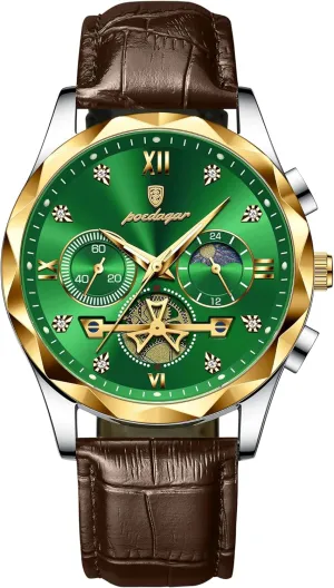 Male Clock poedagar intimate stick property Luxury Watch for Man Sports Leather Men Quartz Watch Waterproof Luminous Chronograph Men's Watches 