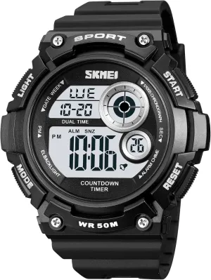 Male Wristwatch Date Week 50M Waterproof Gosasa Multifunction Digital Watches for epic conceivable popular Men Outdoor Sport Watch Countdown Luminous Casual 