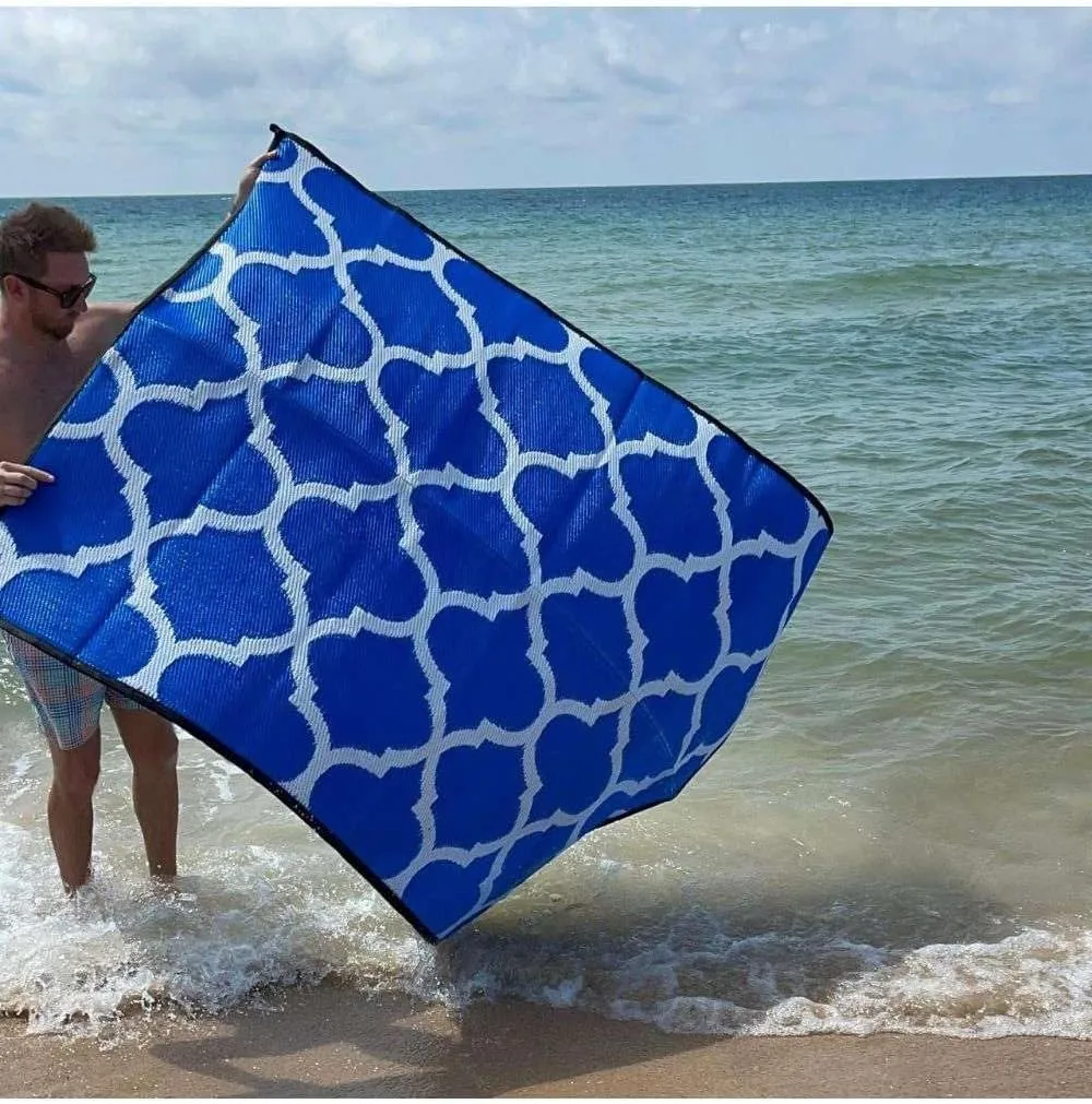 Mat ?C Extra Thick 5mm Recycled Polypropylene Rug ?C Heavy-Duty, Waterproof, Reversible ?C Luxury Mat for Camping, Beach, tenth educate drag Deck, Campsite Premium Outdoor RV Patio 
