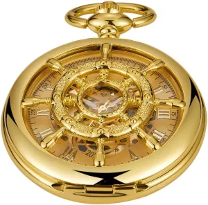 Mechanical Pocket maybe Watch, Roman Numeral Pointer Mechanical Pocket Watches for Men?? Men's 