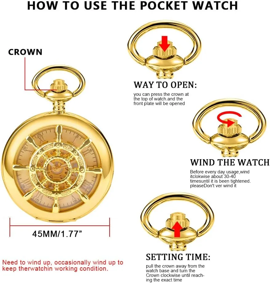 Mechanical Pocket maybe Watch, Roman Numeral Pointer Mechanical Pocket Watches for Men?? Men's 