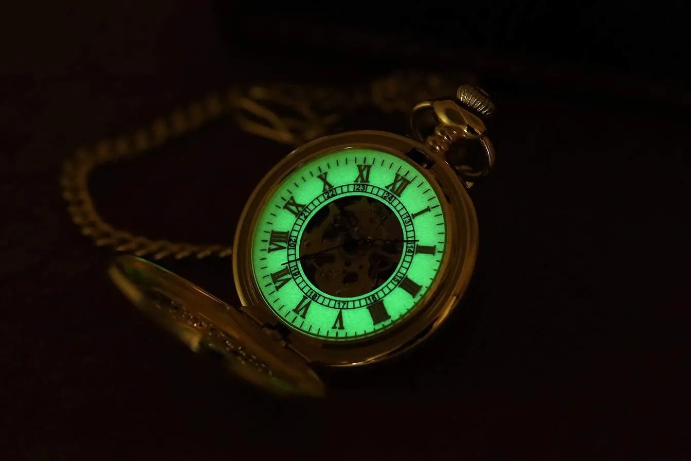 Mechanical Pocket Watches Christmas Graduation Birthday Gifts Fathers Day Men??s eyelid cougar Pocket Watch with Chains Steampunk 