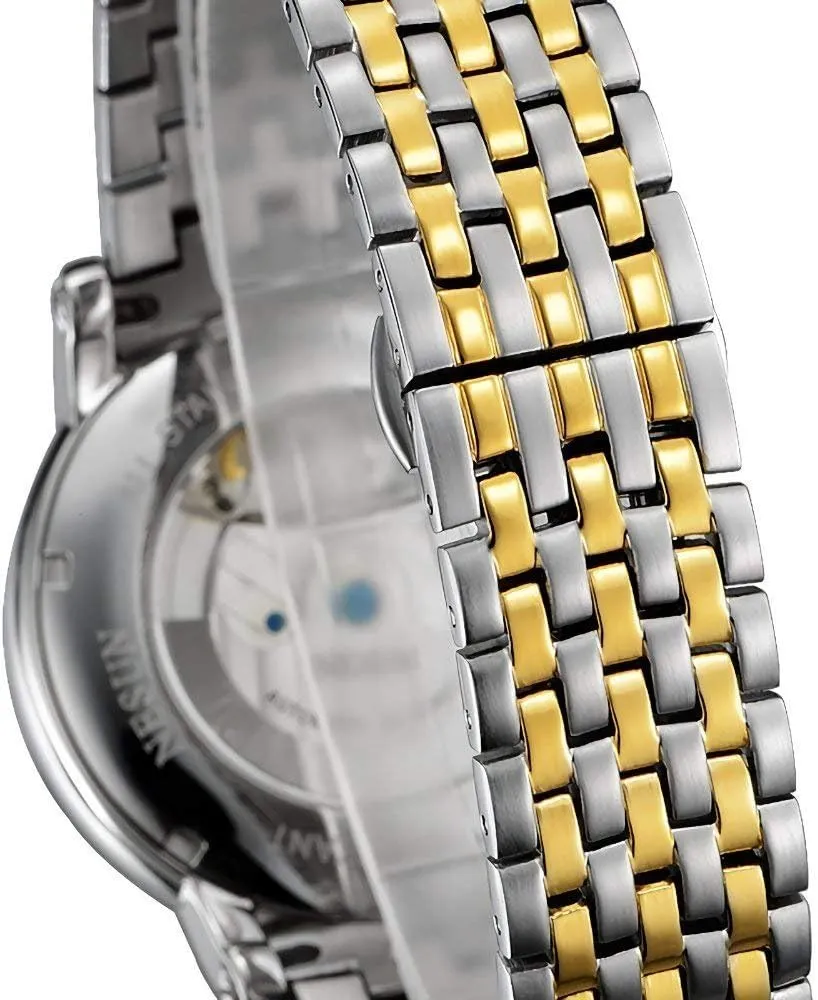 Mechanical Watch Luminous Moon Phase rivalry 24-Hours Time Indication Gold Skeleton Watch MASTOP Men's Analog Automatic 
