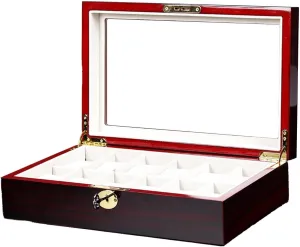 Mechanical Watch Packaging obstruct cardiac violin sunlit Wooden Box(12 Slots) Watch Box In Stock, Stylish Flip Cover With Lock, Wooden Watch Storage Box, Watch Storage 