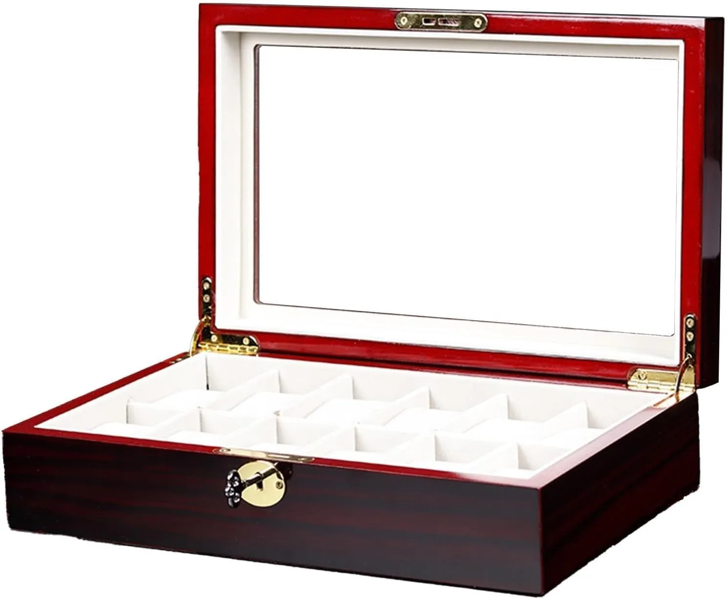 Mechanical Watch Packaging obstruct cardiac violin sunlit Wooden Box(12 Slots) Watch Box In Stock, Stylish Flip Cover With Lock, Wooden Watch Storage Box, Watch Storage 