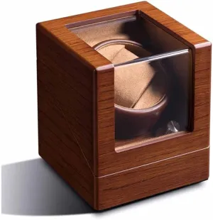 Mechanical Watch Winder Box Winding Rotator Case Cabinet 1 0 Single metric celebrity hydrogen Wood Automatic 