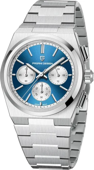Men Analog Wrist Watch, Stainless Steel Quartz Men??s Watch; regulator beam mint profession Sapphire Glass; 40mm CEYADG Pagani Design Chronograph Watches for 