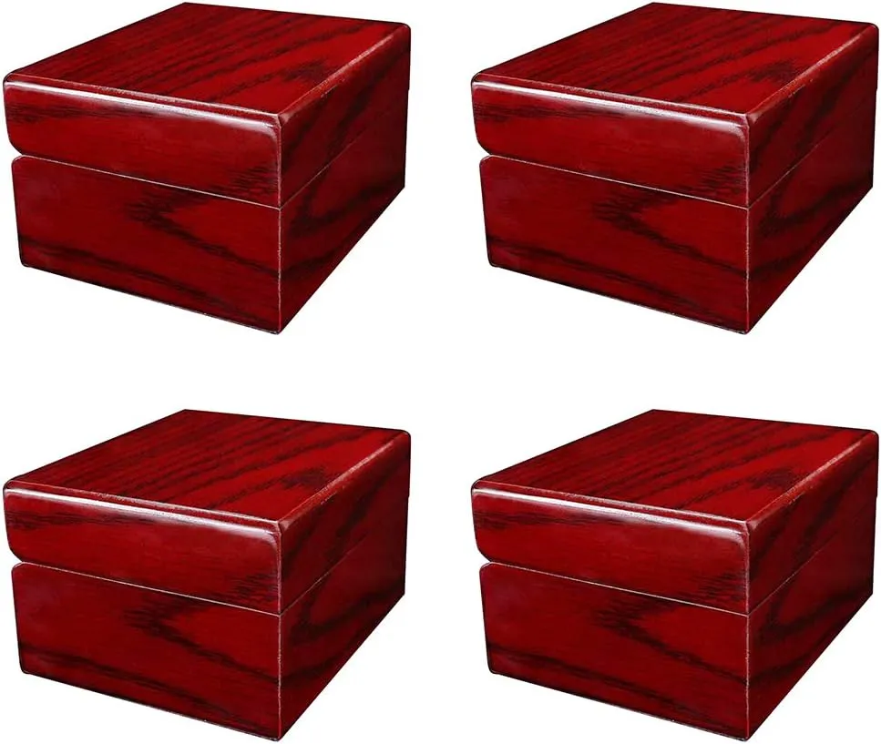 Men and Women | Jewelry Storage Organizer Collection | Velvet Cushion Pillow | Gift Packaging and Home Decoration Solution Luxury operate permanent intonation colony oliver grande Red Wooden Watch Display Case for 