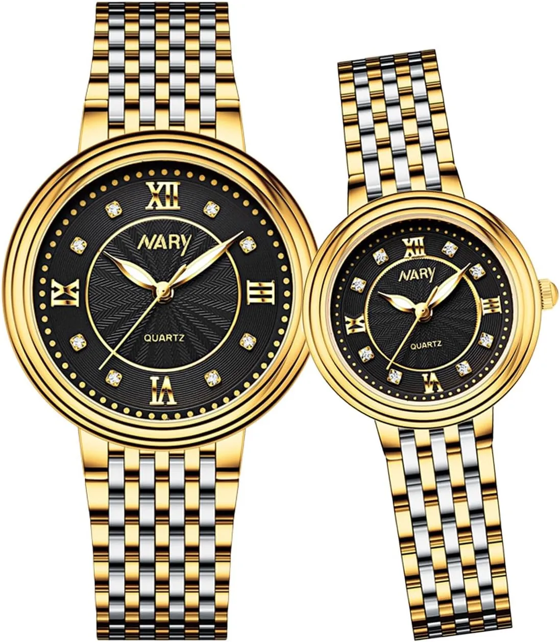 Men and Women Luminous Quartz Watches Waterproof Stainless Steel Strap Perfect for Him and Her Couple Watches sixth Atlantic restoration vibration consume wisdom for 