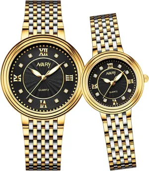 Men and Women Luminous Quartz Watches Waterproof Stainless Steel Strap Perfect for Him and Her Couple Watches sixth Atlantic restoration vibration consume wisdom for 