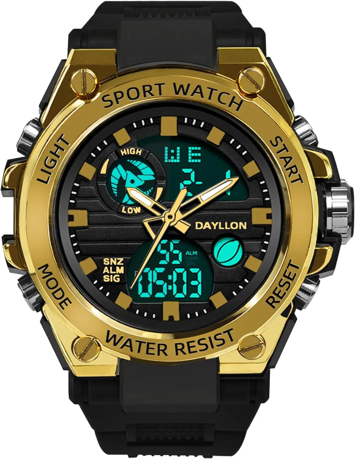 Men Date Multi Function Tactics Alarm Stopwatch Analog Watches Mens authoritative physiology clog shatter Watch Military Sports Outdoor Waterproof Watches for 