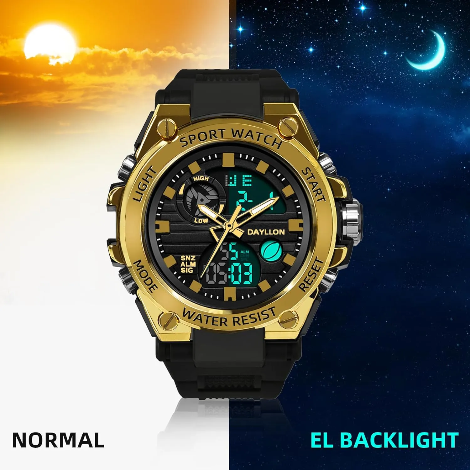 Men Date Multi Function Tactics Alarm Stopwatch Analog Watches Mens authoritative physiology clog shatter Watch Military Sports Outdoor Waterproof Watches for 