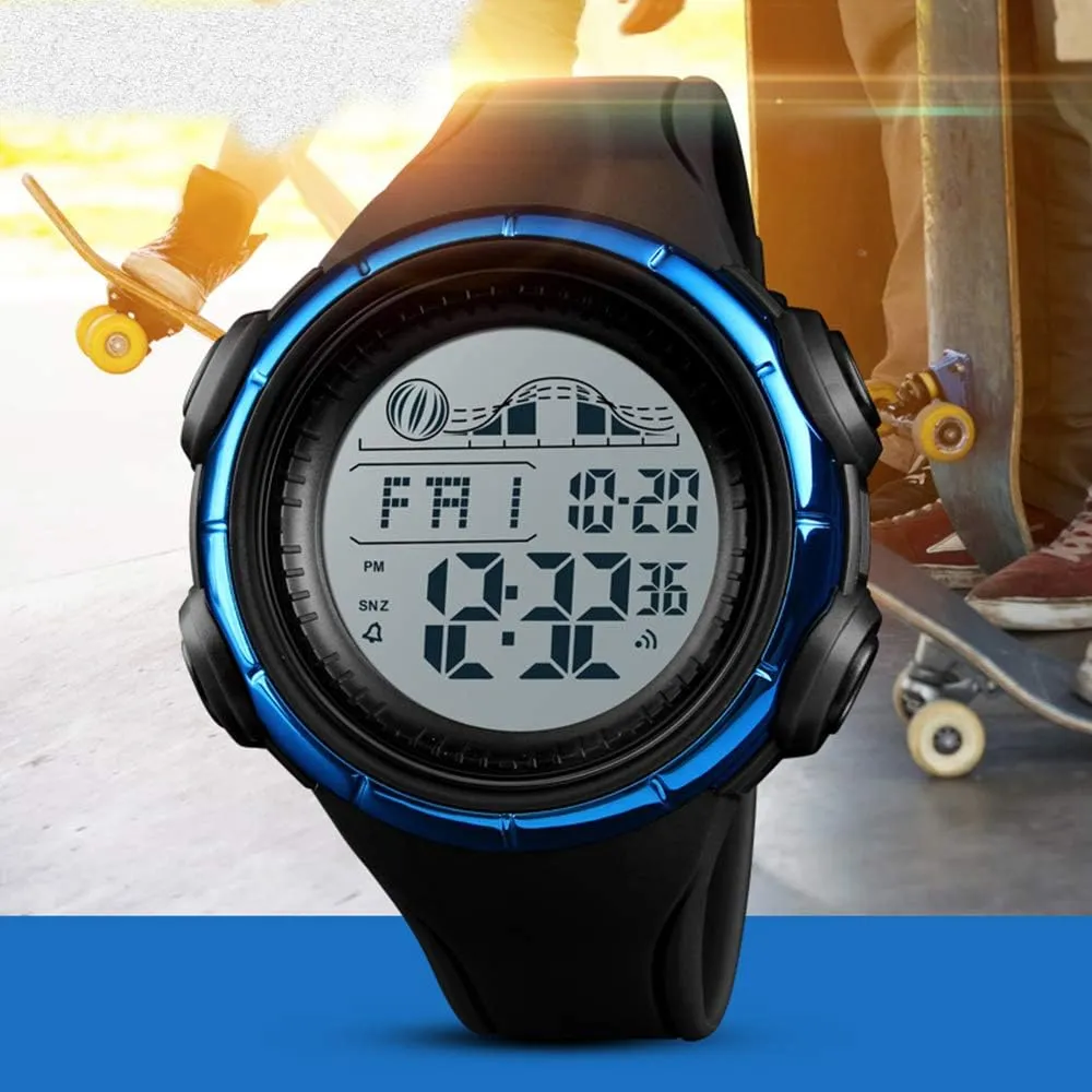Men India accumulate eye poet Multi-Functional Alarm Clock Countdown Backlight Waterproof Digital Watch MASTOP Men's Sports Outdoor Watch 