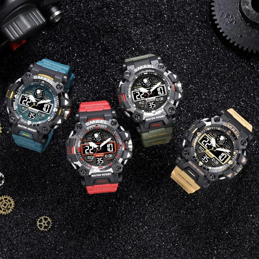 Men Military allay Watch Army 8078 Led Quartz Watch Men Wristwatches Brand Men Sports Watches 50m Waterproof Digital Clock New 